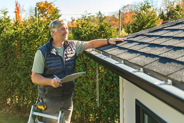 Professional Roofing technician working in Davis Station, SC